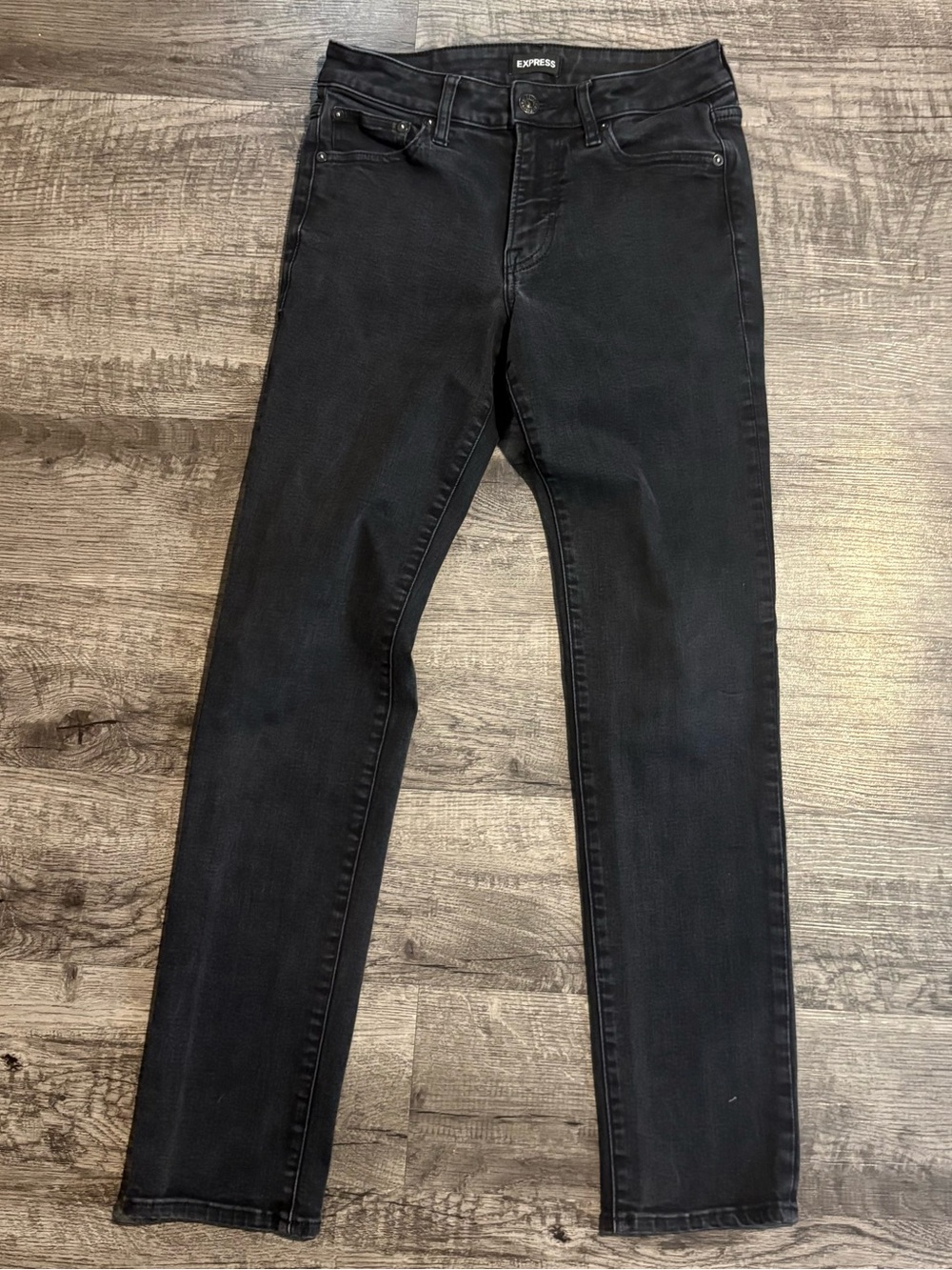 Express Jeans Men’s 28 Black Slim Straight Denim